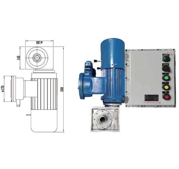 Explosion proof electric sliding cold storage door