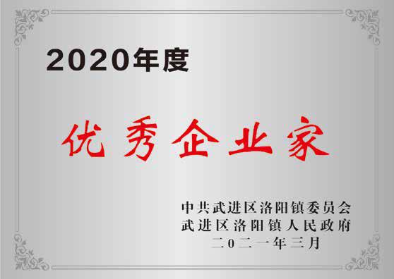 2020年度優(yōu)秀企業(yè)家 